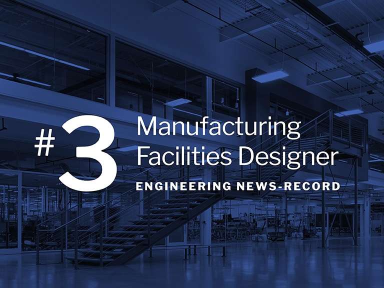 Ghafari Among ENR’s Top Three U.S. Designers of Manufacturing Facilities