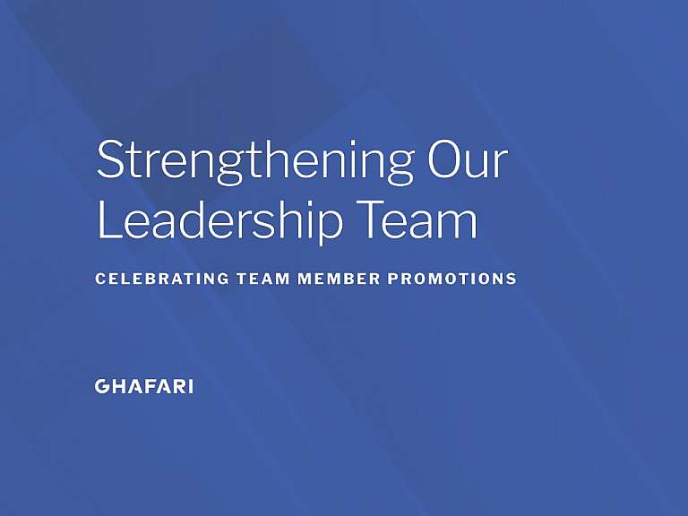 Ghafari Strengthens Leadership Team with Five Promotions